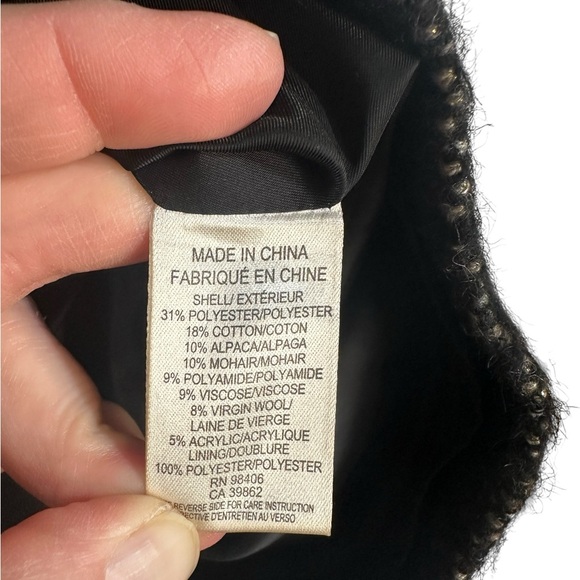 Theory Faralay Black Multi Mini Skirt Sz 8 - Picture 8 of 9